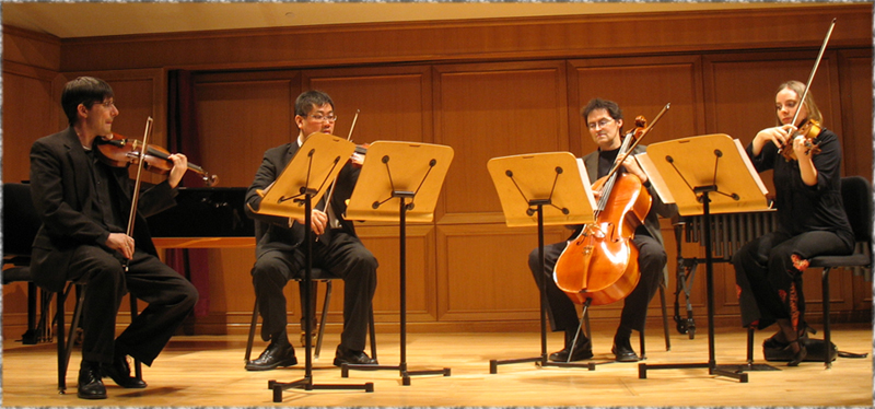 Azimuth Quartet: Nicholas Currie, James Tung, Adam Gonzalez, Alice Tung